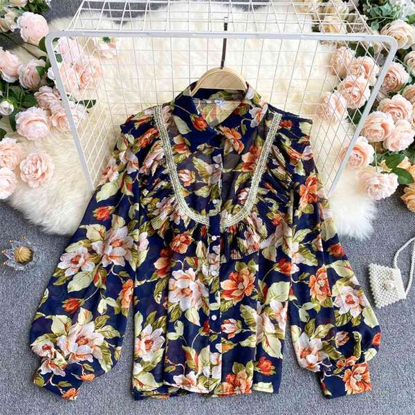 spring french retro forest print blouse female wood ears lapel puff sleeve blusa loose and thin wild shirt c620 210507, White
spring french retro forest print blouse female wood ears lapel puff sleeve blusa loose and thin wild shirt c620 210507, White