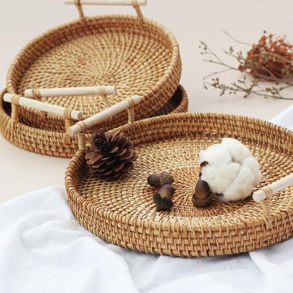 dishes & plates hand-woven with handle tray storage platters rattan wicker basket severing fruit cake
dishes & plates hand-woven with handle tray storage platters rattan wicker basket severing fruit cake