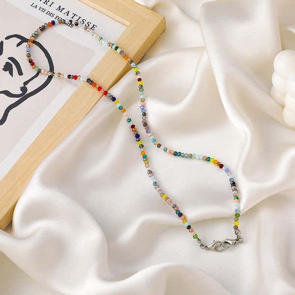 chokers natural color crystal necklace decorative mask chain eyewear neckline fashion colorful beads jewelry gift to girls, Golden;silver
chokers natural color crystal necklace decorative mask chain eyewear neckline fashion colorful beads jewelry gift to girls, Golden;silver