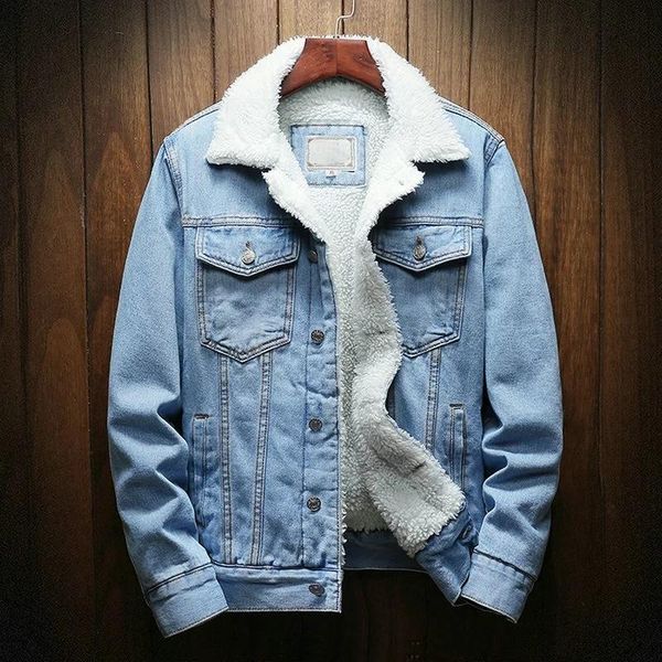 men's jackets drop streetwear men jacket and coat warm fleece denim 2021 winter fashion mens jean outwear male plus size, Black;brown
men's jackets drop streetwear men jacket and coat warm fleece denim 2021 winter fashion mens jean outwear male plus size, Black;brown