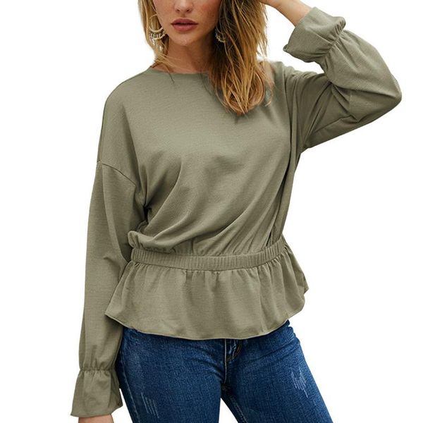 women's t-shirt women long sleeve round collar solid color fashion autumn winter ladies casual shirts camiseta mujer, White
women's t-shirt women long sleeve round collar solid color fashion autumn winter ladies casual shirts camiseta mujer, White