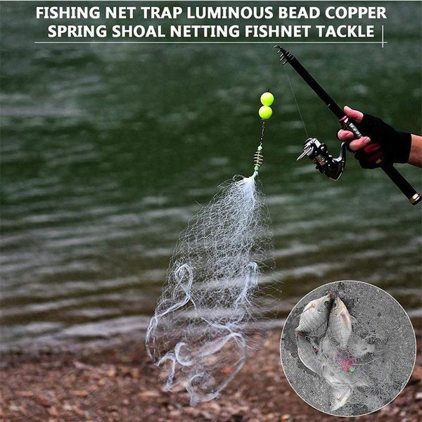 portable fishing net trap lu nous bead copper spring shoal netting fishnet tackle no need hook fish tool accessories
portable fishing net trap lu nous bead copper spring shoal netting fishnet tackle no need hook fish tool accessories