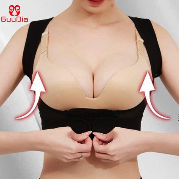 women's shapers guudia back posture corrector for women adjustable straightener comfortable trainer brace support, Black;white
women's shapers guudia back posture corrector for women adjustable straightener comfortable trainer brace support, Black;white