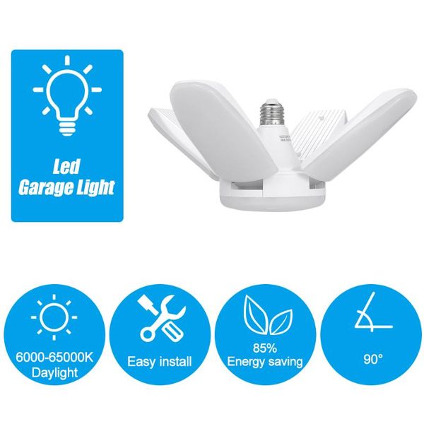 bulbs 60w 85-265v b22 e27 led bulb garage lamp portable four leaves light warm white collapsible deformable
bulbs 60w 85-265v b22 e27 led bulb garage lamp portable four leaves light warm white collapsible deformable