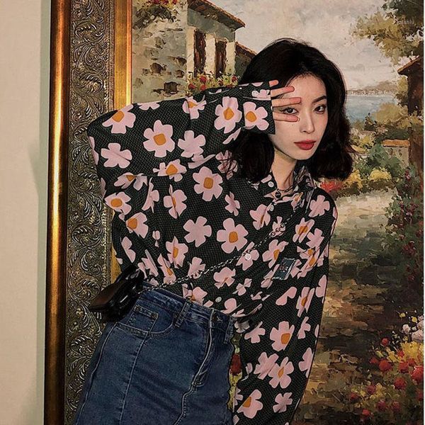 women's blouses & shirts 2021spring korean vintage loose print women big size button classic long sleeve turn-down collar fashion, White
women's blouses & shirts 2021spring korean vintage loose print women big size button classic long sleeve turn-down collar fashion, White