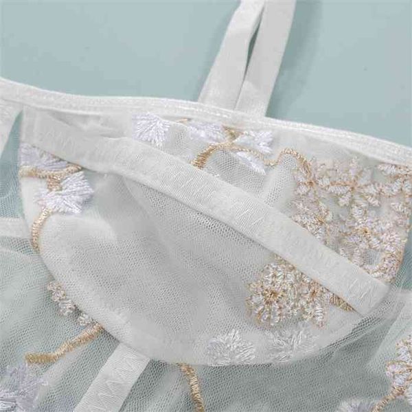 aduloty new womens underwear embroidered mesh lingerie perspective bra lace panty set pajamas, Black;white
aduloty new womens underwear embroidered mesh lingerie perspective bra lace panty set pajamas, Black;white