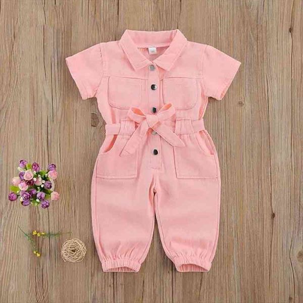 summer girls pink short sleeve denim jumpsuit belt siamese trousers fashion leggings pants lapel kids childrens clothes, White
summer girls pink short sleeve denim jumpsuit belt siamese trousers fashion leggings pants lapel kids childrens clothes, White