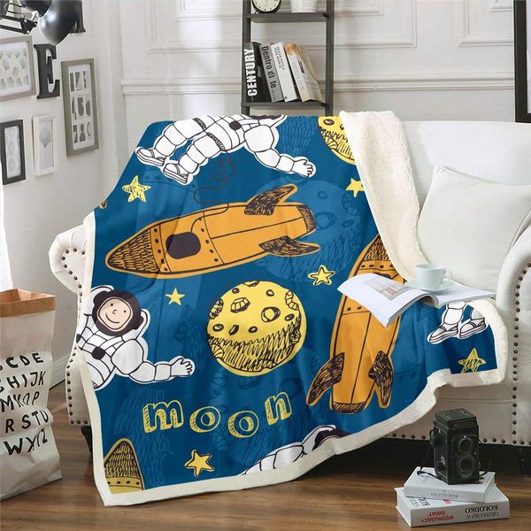 Astronaut Throw Blanket for Kids Boys Girls, Rocket Plush Bed Blanket, Outer Space Sherpa Throw, Cute Cartoon Theme Fleece
Astronaut Throw Blanket for Kids Boys Girls, Rocket Plush Bed Blanket, Outer Space Sherpa Throw, Cute Cartoon Theme Fleece