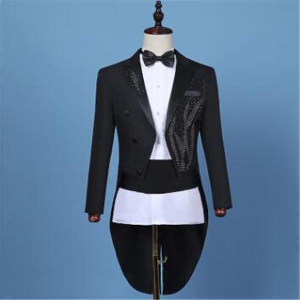 men's suits & blazers black blazer men diamond tuxedo suit groom jackets mens wedding costume singer star style stage clothing formal d, White;black
men's suits & blazers black blazer men diamond tuxedo suit groom jackets mens wedding costume singer star style stage clothing formal d, White;black