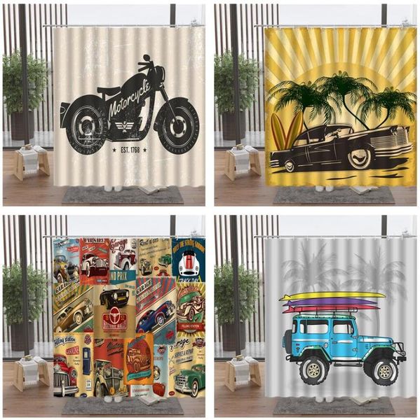 shower curtains retro vintage car curtain motorcycle coconut tree surfboard travel bathroom accessories set with hook bathtub decor
shower curtains retro vintage car curtain motorcycle coconut tree surfboard travel bathroom accessories set with hook bathtub decor