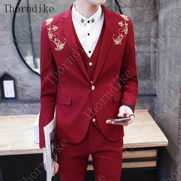 thorndike 2021 latest designs royal blue burgundy black groom tuxedos gold embroidery 3 piece slim fit mens wedding prom suits men's &, White;black
thorndike 2021 latest designs royal blue burgundy black groom tuxedos gold embroidery 3 piece slim fit mens wedding prom suits men's &, White;black