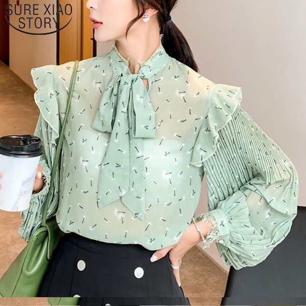 autumn fashion long sleeve bow women blouse chiffon elegant printing clothing casual 5332 50 210510, White
autumn fashion long sleeve bow women blouse chiffon elegant printing clothing casual 5332 50 210510, White