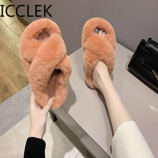 women house slippers faux fur fashion warm shoes woman slip on flats female slides black pink cozy home furry slippers a028 210428
women house slippers faux fur fashion warm shoes woman slip on flats female slides black pink cozy home furry slippers a028 210428