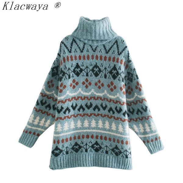 woman sweaters femme chandails turtleneck long sleeve vintage jacquard loose mid-length knitted pullover ropa mujer korean 210521, White;black
woman sweaters femme chandails turtleneck long sleeve vintage jacquard loose mid-length knitted pullover ropa mujer korean 210521, White;black