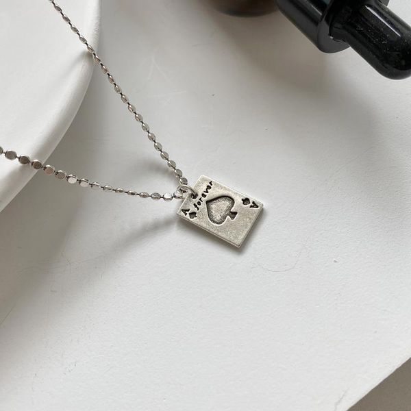 pendant necklaces 925 sterling silver women's necklace retro hip-hop playing card spades a punk style party jewelry chain
pendant necklaces 925 sterling silver women's necklace retro hip-hop playing card spades a punk style party jewelry chain