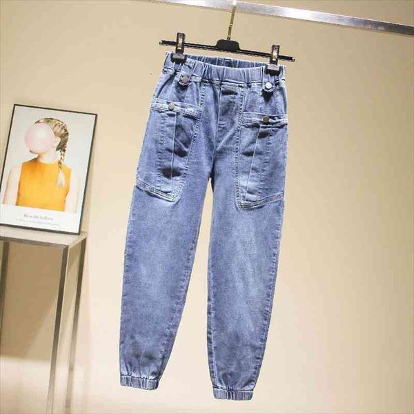 pants summer loose high waist women jean ankle-tied harem ankle-length elastic pantalones vaqueros mujer, Blue
pants summer loose high waist women jean ankle-tied harem ankle-length elastic pantalones vaqueros mujer, Blue