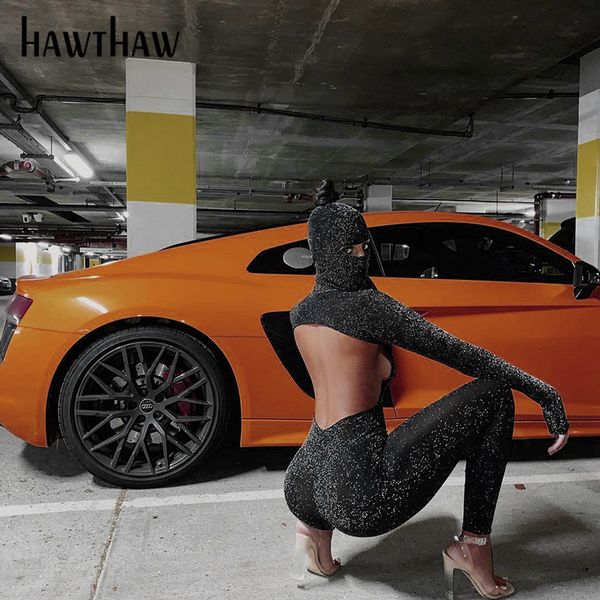 2011hawthaw women autumn winter long sleeve backless bodycon soild color black jumpsuit romper playsuit 2021 fall clothes streetwear, Black;white
2011hawthaw women autumn winter long sleeve backless bodycon soild color black jumpsuit romper playsuit 2021 fall clothes streetwear, Black;white