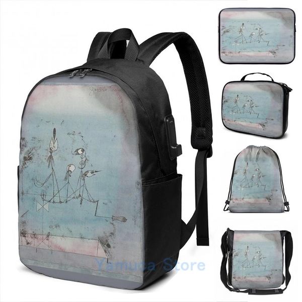 backpack funny graphic print klee twittering machine usb charge men school bags women bag travel laptop
backpack funny graphic print klee twittering machine usb charge men school bags women bag travel laptop