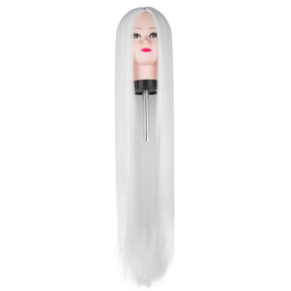 costume accessories fei-show synthetic heat resistant fiber halloween costume cos-play carnival salon long straight white wig 100cm/40 inche, Silver
costume accessories fei-show synthetic heat resistant fiber halloween costume cos-play carnival salon long straight white wig 100cm/40 inche, Silver