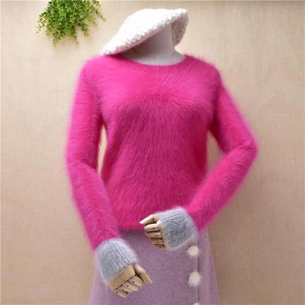 women's sweaters winter mujer femme solid sweet pink o-neck long sleeves slim sweater mink cashmere knitted clothes pull female women b, White;black
women's sweaters winter mujer femme solid sweet pink o-neck long sleeves slim sweater mink cashmere knitted clothes pull female women b, White;black