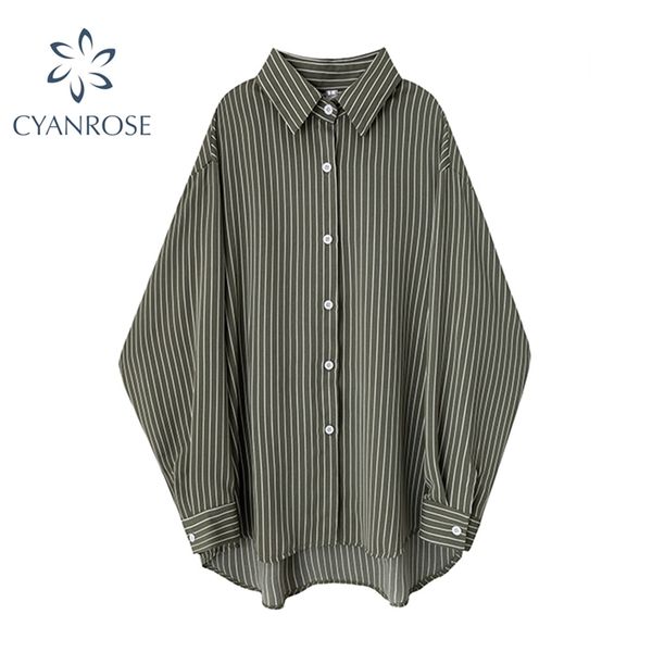 summer green retro stripe long sleeve women's blouse korean style streetwear button up ladies shirt asymmertrical lady 210430, White
summer green retro stripe long sleeve women's blouse korean style streetwear button up ladies shirt asymmertrical lady 210430, White