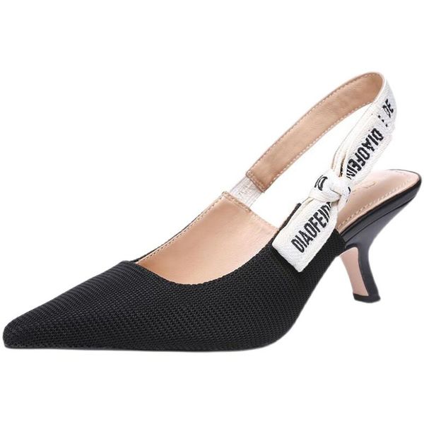 women high heel slingback sandals stiletto heels pumps ankle strap pointed toe slip on party wedding ladies dress shoes, Black
women high heel slingback sandals stiletto heels pumps ankle strap pointed toe slip on party wedding ladies dress shoes, Black
