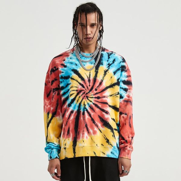 men's hoodies & sweatshirts men tie-dyed sweatshirt streetwear long sleeve tee casual cotton crewneck pullover, Black
men's hoodies & sweatshirts men tie-dyed sweatshirt streetwear long sleeve tee casual cotton crewneck pullover, Black