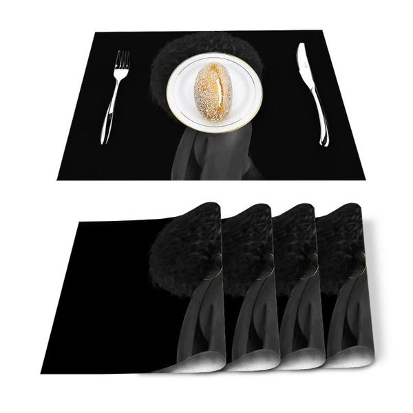 table runner african girl black printed kitchen placemat dining mat cotton linen pads cup mats home decor
table runner african girl black printed kitchen placemat dining mat cotton linen pads cup mats home decor