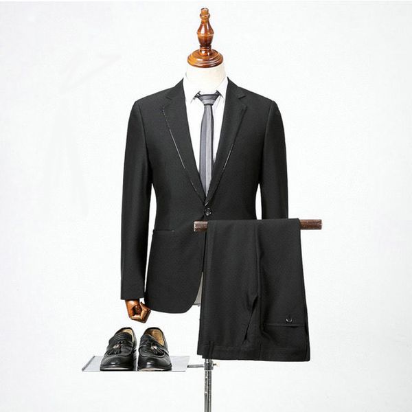 more than 2021 men slim casual handsome suit professional business formal two-piece wedding fashion dress for the groom to choose#07, White;black
more than 2021 men slim casual handsome suit professional business formal two-piece wedding fashion dress for the groom to choose#07, White;black