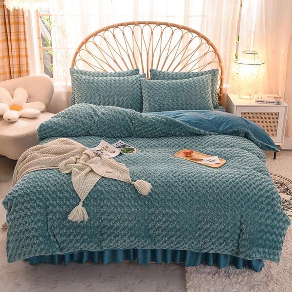 bedding sets coral fleece bed cover set warm soft duvet skirt pillowcase for winter blue color flannel king and
bedding sets coral fleece bed cover set warm soft duvet skirt pillowcase for winter blue color flannel king and