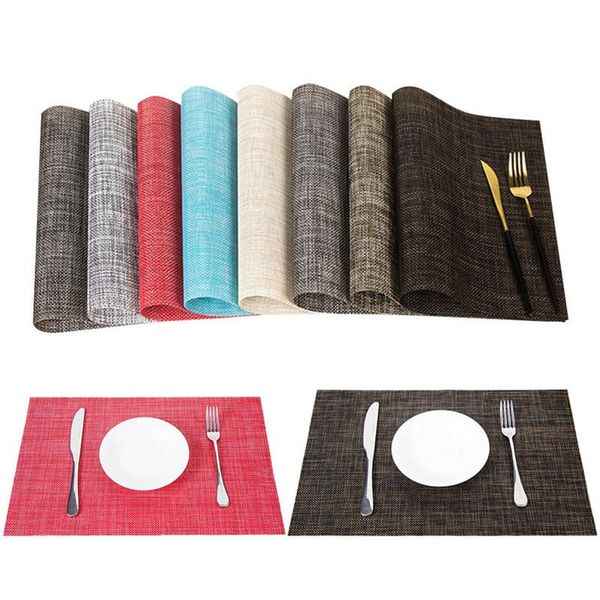 mats & pads 4pcs/lotsingle color style pvc kitchen dinning placemats doilies cup water proof table cloth pad home decor
mats & pads 4pcs/lotsingle color style pvc kitchen dinning placemats doilies cup water proof table cloth pad home decor
