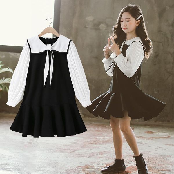girl's dresses fashion children dress long sleeve korean fake two-piece long-sleeved pleated princess vestidos design for girls, Red;yellow
girl's dresses fashion children dress long sleeve korean fake two-piece long-sleeved pleated princess vestidos design for girls, Red;yellow