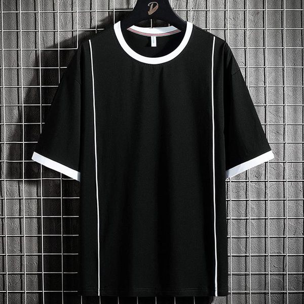 men's t-shirts big size summer men basic short sleeve casual cotton oversized t shirts fashion striped tee 6xl 7xl 8xl, White;black
men's t-shirts big size summer men basic short sleeve casual cotton oversized t shirts fashion striped tee 6xl 7xl 8xl, White;black