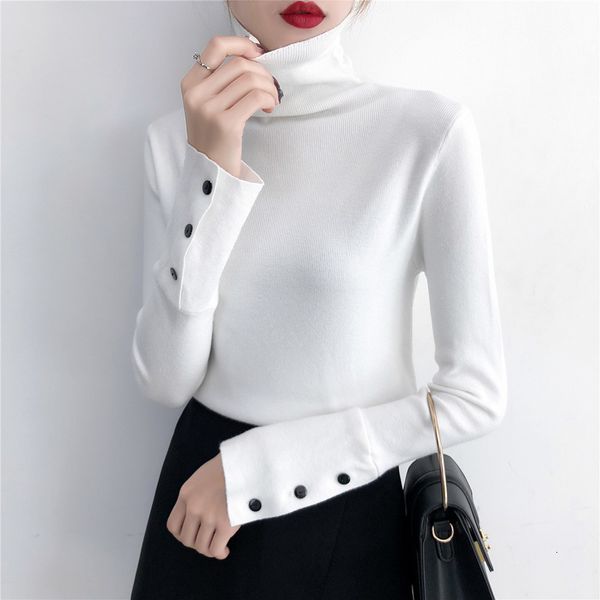 knits turtleneck women buttons pullovers female long sleeve girls basic autumn knitted pulls sweater ladies, White
knits turtleneck women buttons pullovers female long sleeve girls basic autumn knitted pulls sweater ladies, White