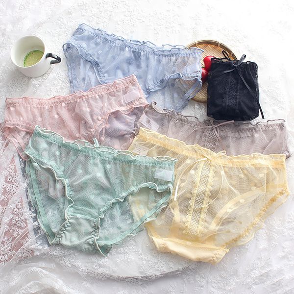japanese girl underwear sweet dot mesh hollow lace untra thin breathable low waist briefs cotton crotch, Black;pink
japanese girl underwear sweet dot mesh hollow lace untra thin breathable low waist briefs cotton crotch, Black;pink