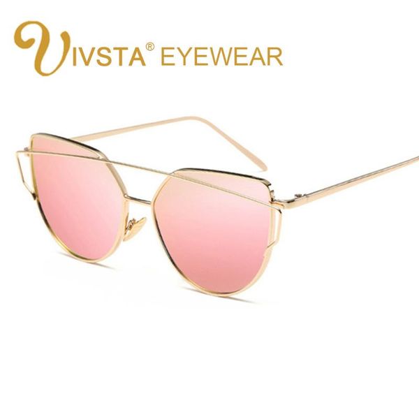 mirror flat lense women cat eye sunglasses classic brand designer twin-beams rose gold frame sun glasses for, White;black
mirror flat lense women cat eye sunglasses classic brand designer twin-beams rose gold frame sun glasses for, White;black