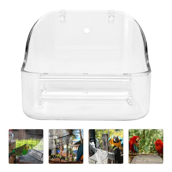 storage baskets 1pc pet bathing basin bird shower parrot food feeding container for cage
storage baskets 1pc pet bathing basin bird shower parrot food feeding container for cage