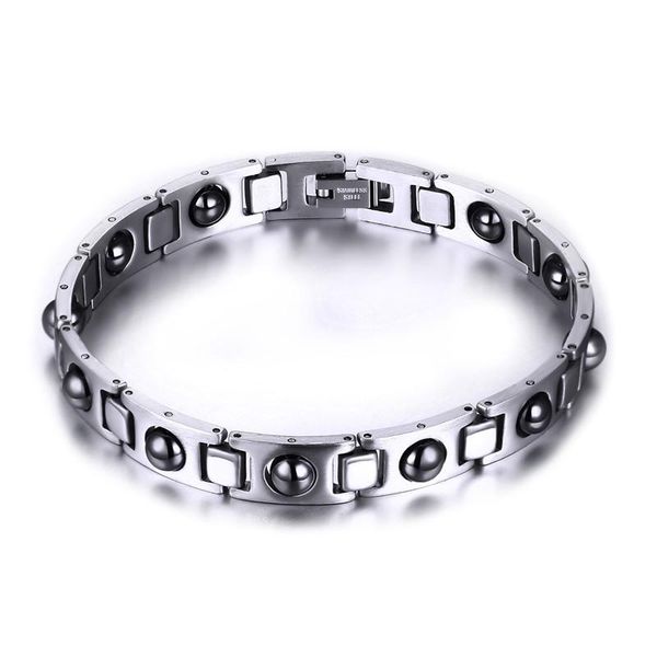 link, chain fashion titanium steel men care bracelet black magnet trend