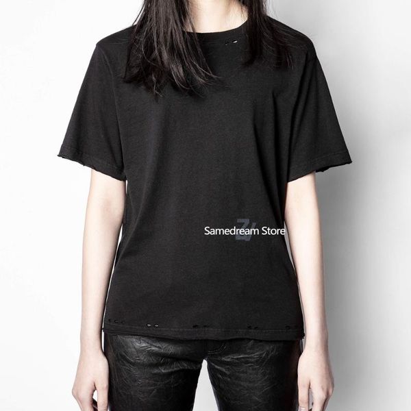 women's t-shirt simple casual women print hole o-neck lady short sleeve solid wild, White
women's t-shirt simple casual women print hole o-neck lady short sleeve solid wild, White