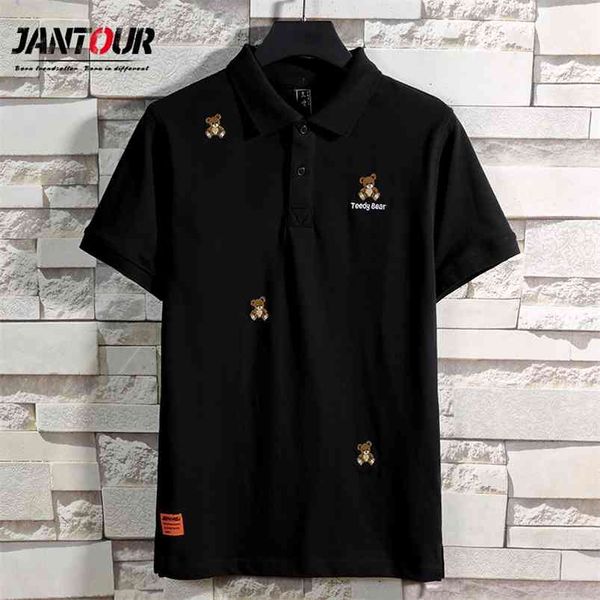 brand 100%cotton summer teedy bear embroidery polo shirt men urban boys streetwear short sleeve sweatshirt male large size m-4xl 210329, White;black
brand 100%cotton summer teedy bear embroidery polo shirt men urban boys streetwear short sleeve sweatshirt male large size m-4xl 210329, White;black