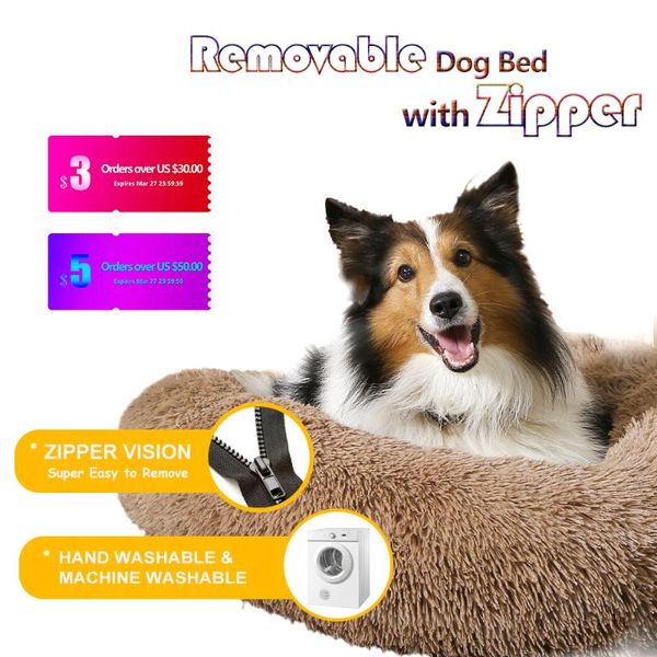 round long plush dog bed removable washable zipper pet mat winter warm sleeping cats nest soft basket cushion portable kennels & pens
round long plush dog bed removable washable zipper pet mat winter warm sleeping cats nest soft basket cushion portable kennels & pens