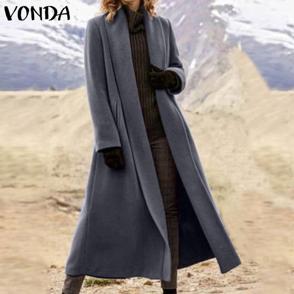 sweaters women trench coats long sleeve cardigan jackets 2021 vonda female blazerswinter overcoats outerwear veste femme plus size, White;black
sweaters women trench coats long sleeve cardigan jackets 2021 vonda female blazerswinter overcoats outerwear veste femme plus size, White;black
