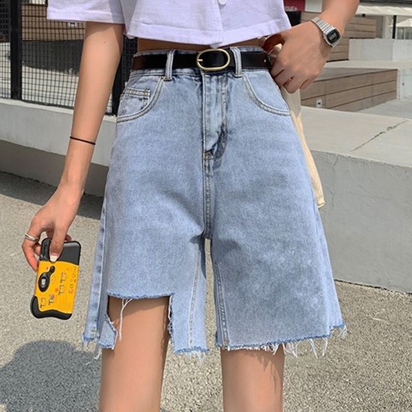 2021 new women's straight jeans shorts, knee length, big hole, high waist motorcycle, street clothing, large size, summer leisure, u5wa, Blue
2021 new women's straight jeans shorts, knee length, big hole, high waist motorcycle, street clothing, large size, summer leisure, u5wa, Blue