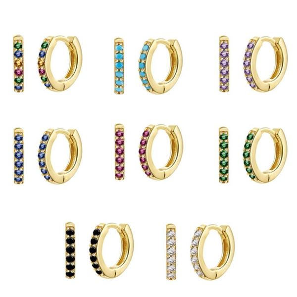 hoop & huggie round multi color simple earrings for women inlaid zircon personality perforated fashion jewelry trend geometric accessories, Golden;silver
hoop & huggie round multi color simple earrings for women inlaid zircon personality perforated fashion jewelry trend geometric accessories, Golden;silver