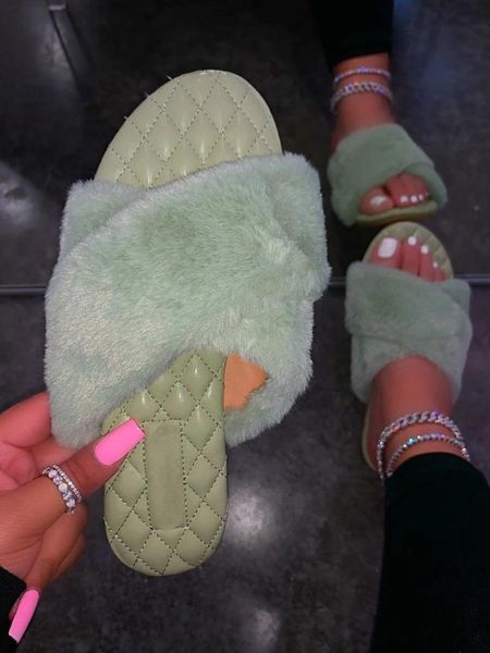 women fashion winter furry slippers soft warm flats rubber sole non slip home slides casual ladies female shoes, Black
women fashion winter furry slippers soft warm flats rubber sole non slip home slides casual ladies female shoes, Black