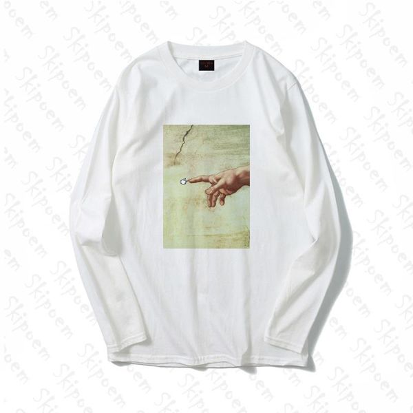 women's t-shirt art and digital tshirt women korean style punk harajuku aesthetic kawaii cotton plus size long sleeve tee shirt femme t, White
women's t-shirt art and digital tshirt women korean style punk harajuku aesthetic kawaii cotton plus size long sleeve tee shirt femme t, White