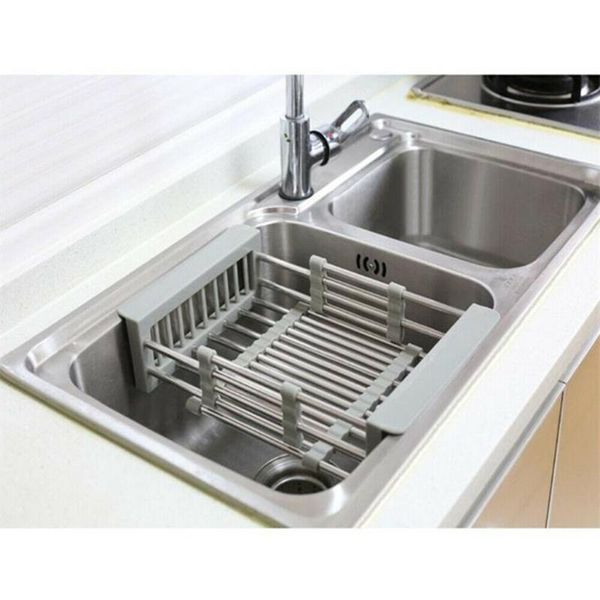 kitchen storage & organization rack drain basket stainless steel sink dish drainers for large capacity
kitchen storage & organization rack drain basket stainless steel sink dish drainers for large capacity