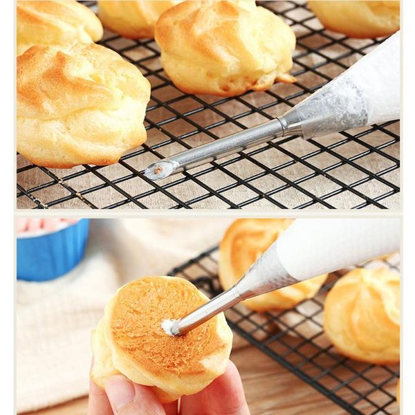 feiqiong cute decorating puff cake tip 2pcs/set pastry cream butter nozzle baking piping tube sets diy kitchen accessories & tools
feiqiong cute decorating puff cake tip 2pcs/set pastry cream butter nozzle baking piping tube sets diy kitchen accessories & tools