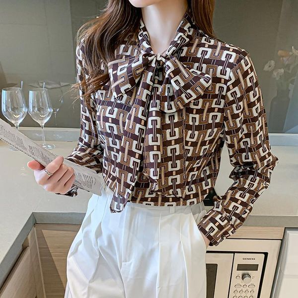 women's blouses & shirts vintage prints casual basic office lady elegant work long sleeve bow tied imitation silk loose shirt autumn 2, White
women's blouses & shirts vintage prints casual basic office lady elegant work long sleeve bow tied imitation silk loose shirt autumn 2, White