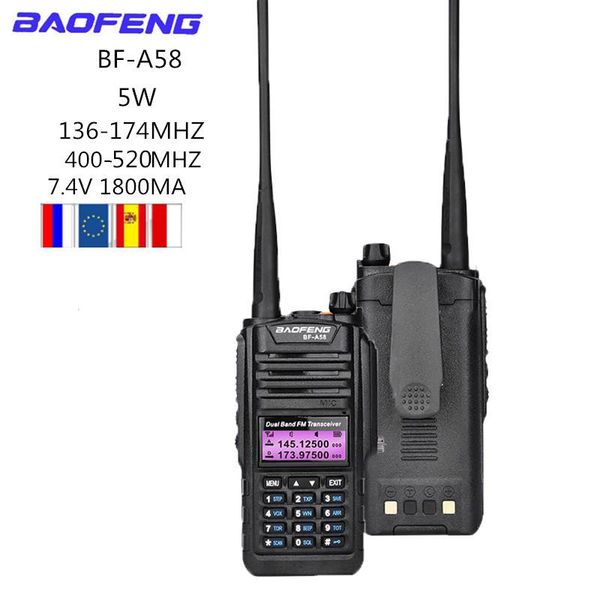 baofeng bf-a58 walkie talkie ip67 waterproof telsiz 10km uhf hf transceiver hunting radio ham antenna cb two way
baofeng bf-a58 walkie talkie ip67 waterproof telsiz 10km uhf hf transceiver hunting radio ham antenna cb two way